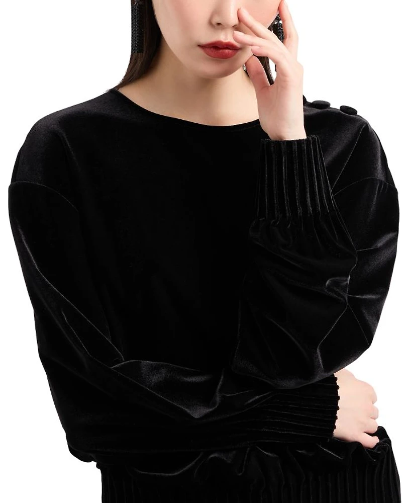 Chenille Pullover Sweatshirt