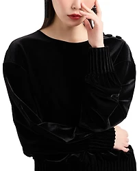 Chenille Pullover Sweatshirt