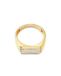 Men's 14K Yellow Gold Diamond Ring, 0.25 tcw