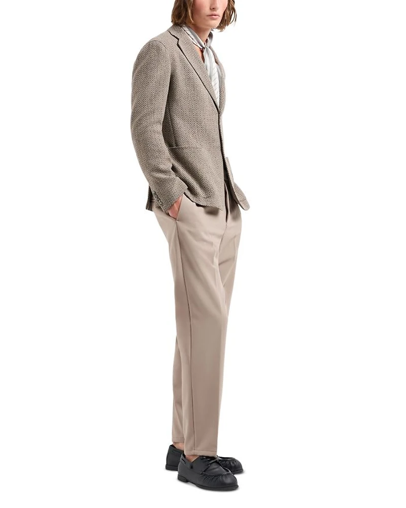 Modern Fit Knit Herringbone Sport Jacket