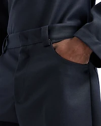 Compact Heavy Gabardine Regular Fit Wide Leg Pants