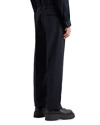 Wool Stretch Stripe Regular Fit Pants