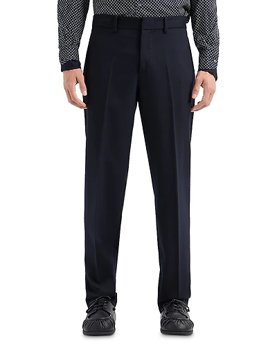 Emporio Armani Bonded Cotton Stretch Regular Fit Pants
