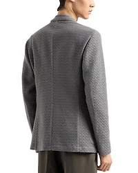 Modern Fit Ultra Lightweight Wool Jacquard Knit Sport Jacket