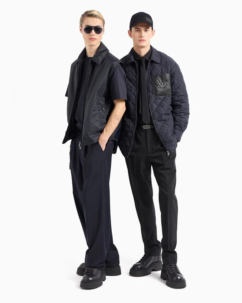 Cool Wool Regular Fit Pleated Cargo Pants