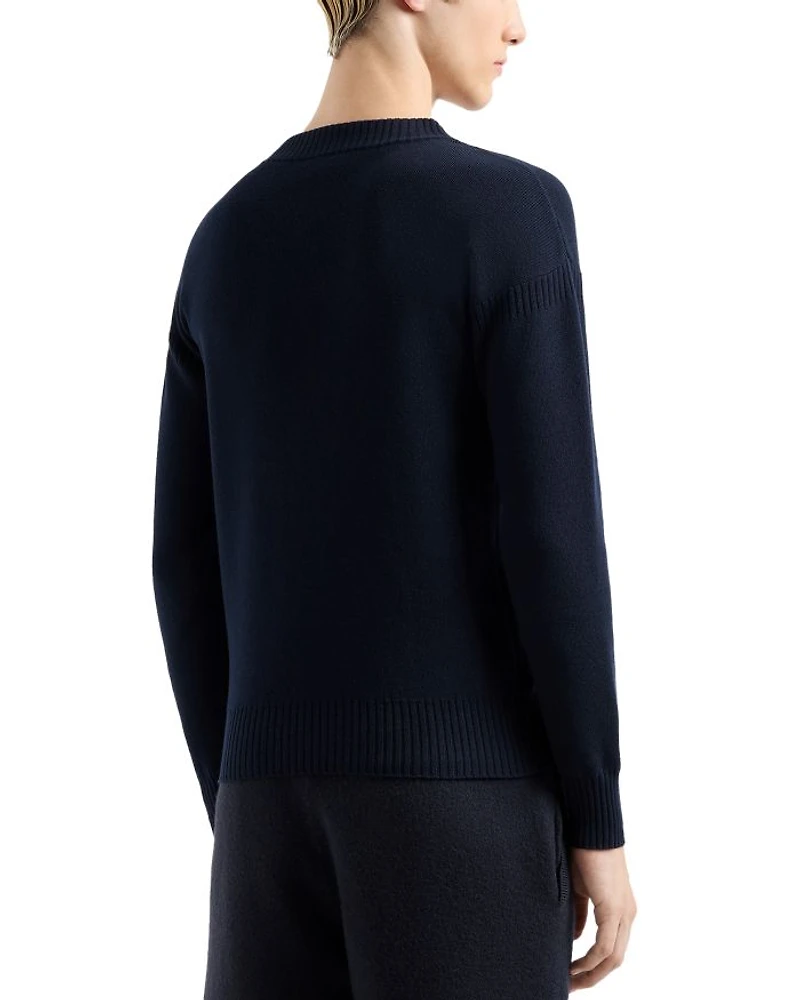 Embroidered Eagle Logo Sweater