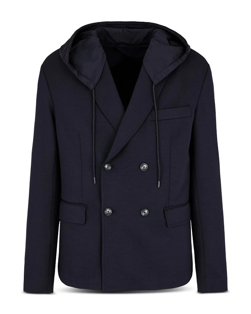 Double Breasted Fleece Jacket