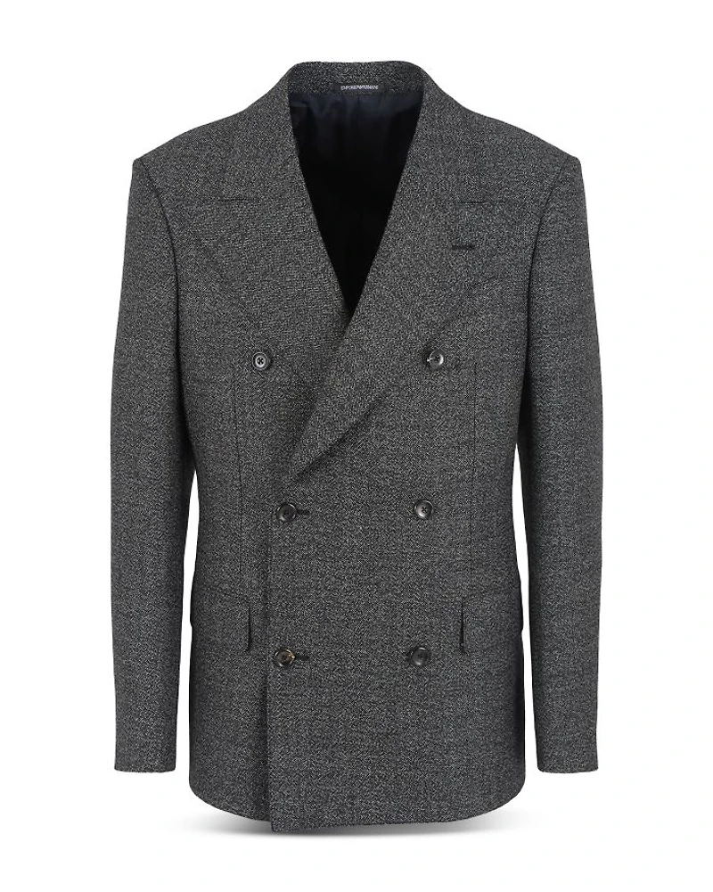 Grisaille Regular Fit Double Breasted Suit Jacket