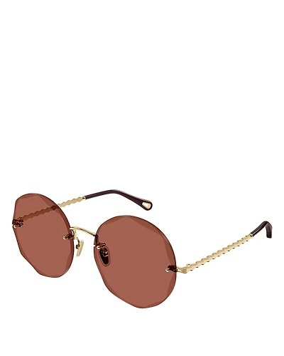Chloe Round Sunglasses, 57mm