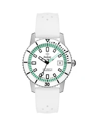 Compression Diver Automatic White Rubber Watch, 40mm