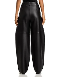 High Waist Leather Balloon Pants