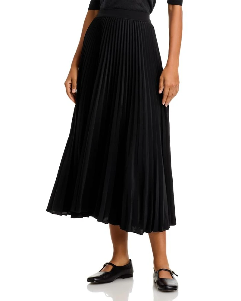 Pleated Midi Skirt