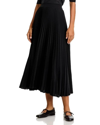 Pleated Midi Skirt