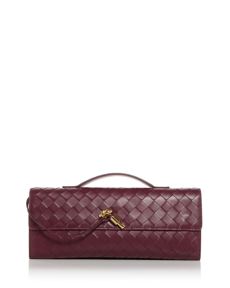 Andiamo Intrecciato Leather Clutch