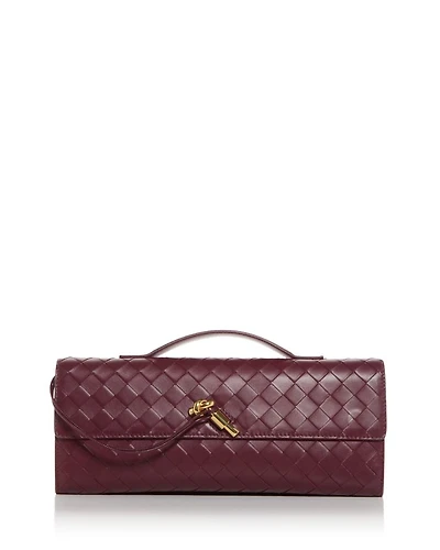 Andiamo Intrecciato Leather Clutch