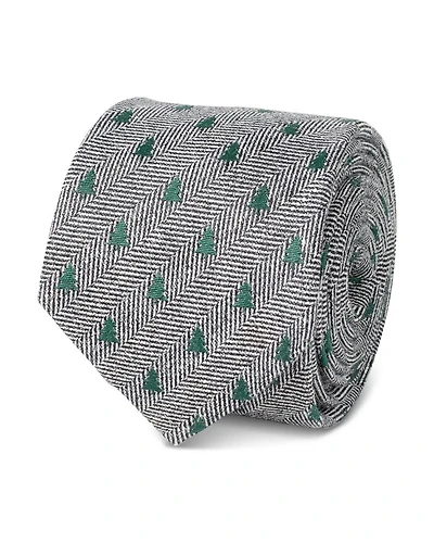 Holiday Tree Herringbone Silk Tie