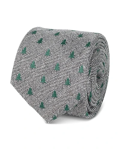 Cufflinks Inc Holiday Tree Herringbone Silk Tie
