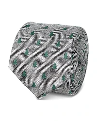 Cufflinks Inc Holiday Tree Herringbone Silk Tie