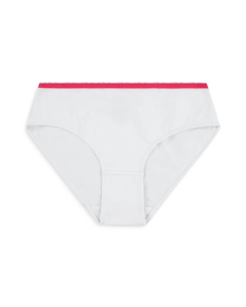 Girls' Cotton Stretch Jersey Bikini Briefs, Pack of 5 - Big Kid