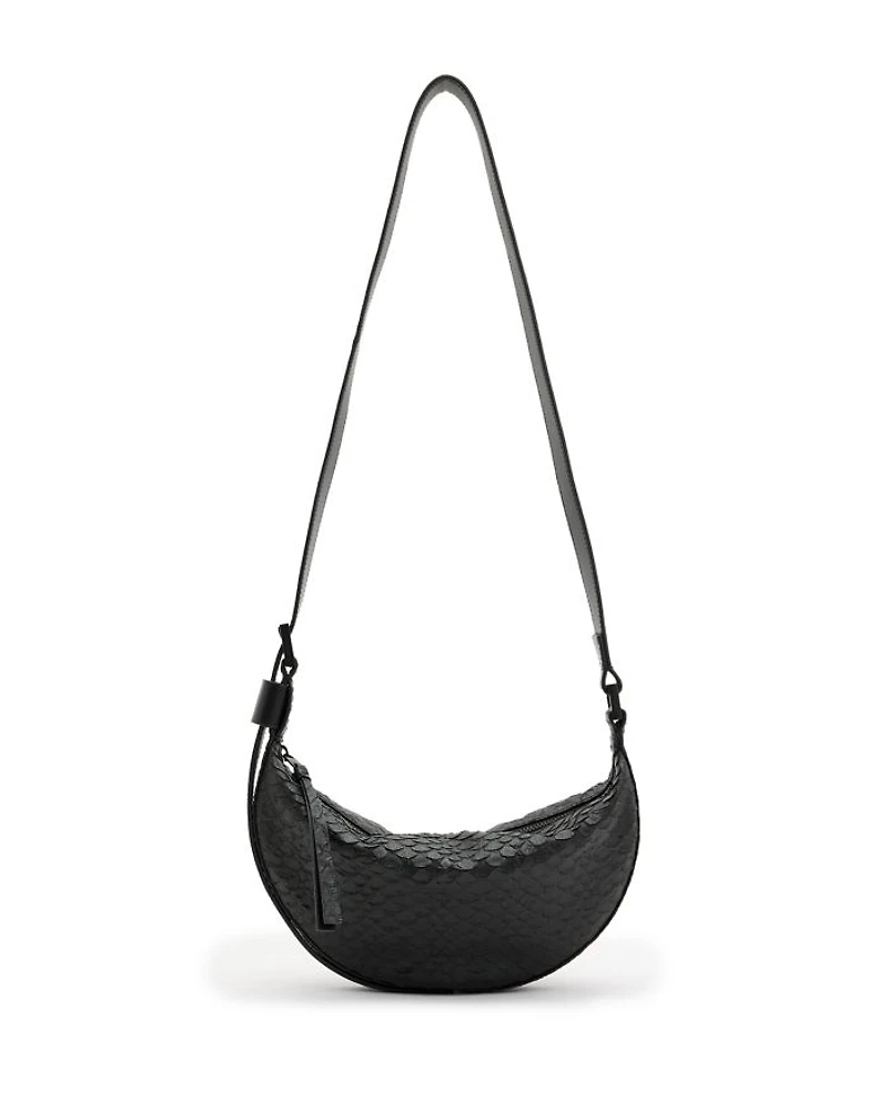 Half Moon Leather Crossbody