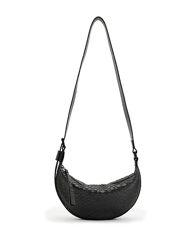 Allsaints Half Moon Leather Crossbody