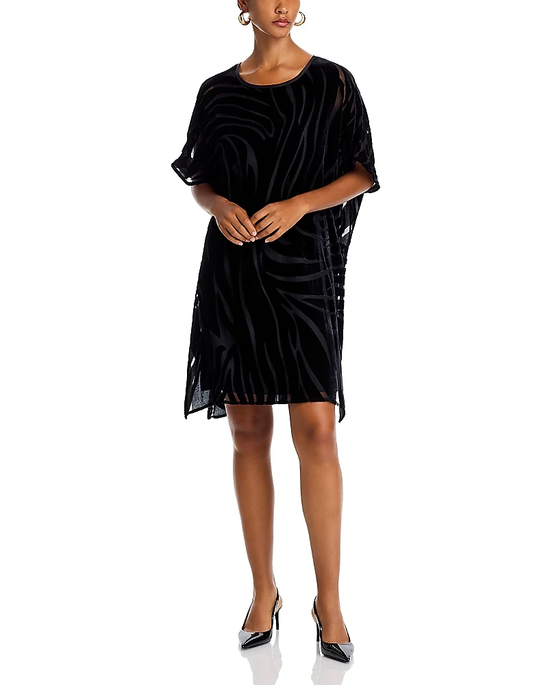 Caroline Rose Velvet Burnout Caftan Dress