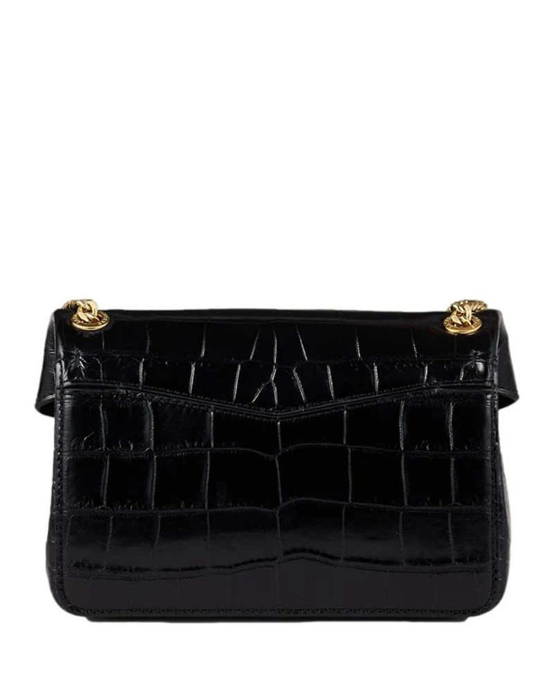 Small Embossed Leather Crossbody Bag