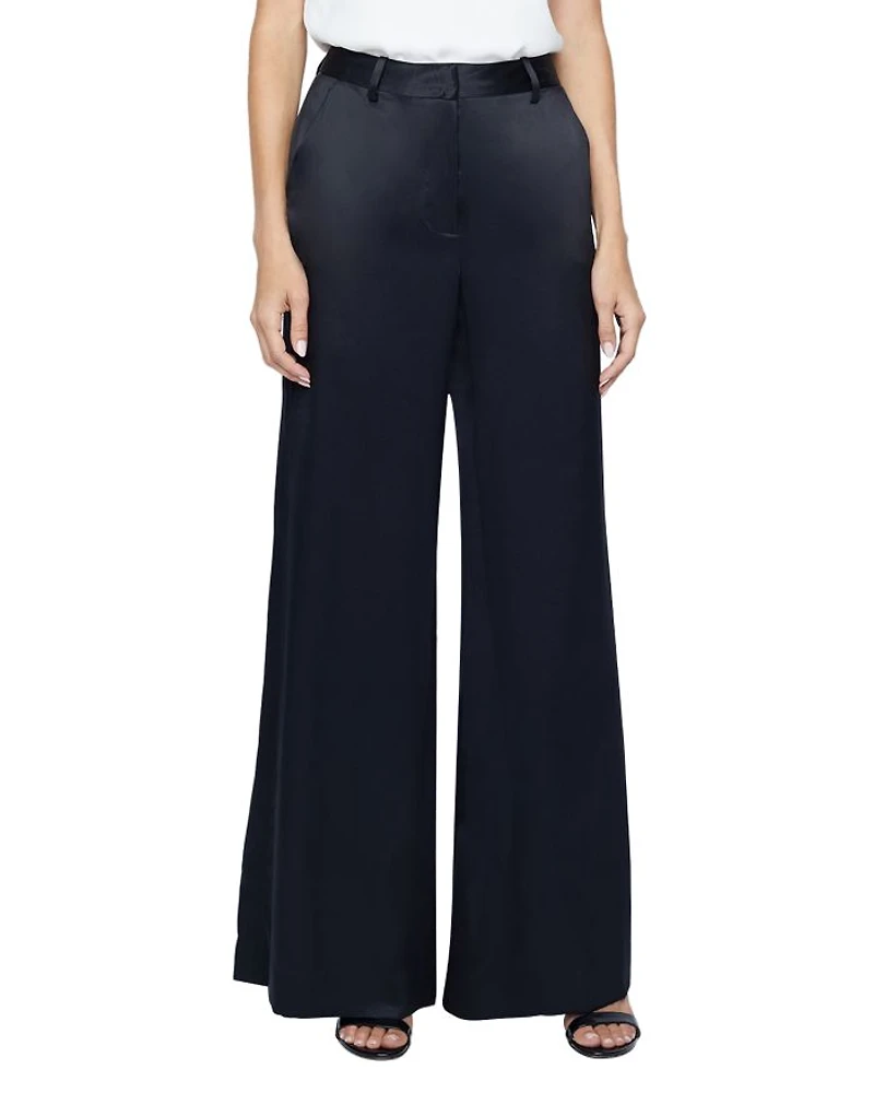 Pilar Wide Leg Silk Pants