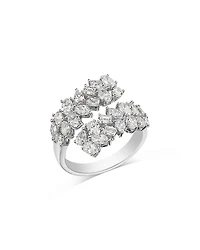Bloomingdale's Fine Collection Diamond Mixed Cut Cluster Bypass Ring