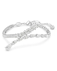 Matrix Mixed Cut Crystal Bracelet in Rhodium Plated