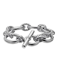 Sterling Silver DY Mercer Diamond Link Bracelet