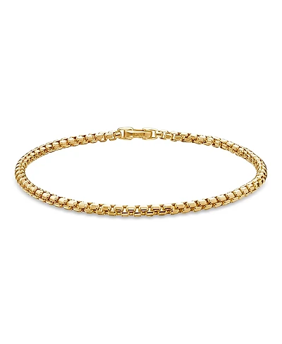 David Yurman 18K Yellow Gold Bel Aire Box Chain Bracelet