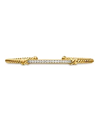 Petite Helena Two Station Wrap Bracelet 18K Yellow Gold with Diamonds