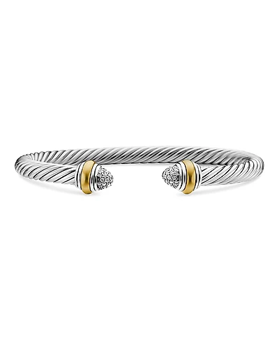 David Yurman Cable Classics Bracelet with Diamonds and 14K Gold