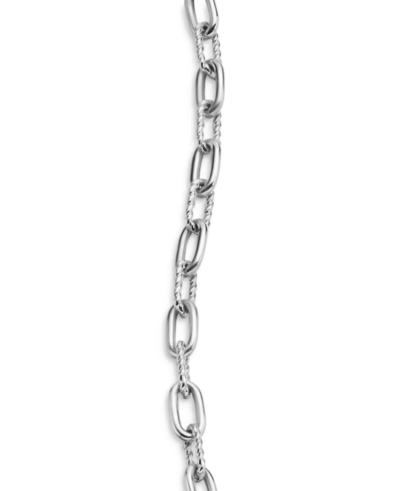 DY Madison® Toggle Chain Bracelet Sterling Silver with Diamonds