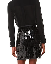 Sword Sequin Mini Skirt