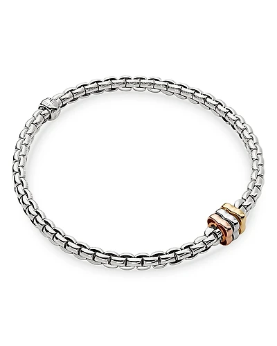 Fope 18K Yellow, White & Rose Gold Eka Flex'it Bracelet