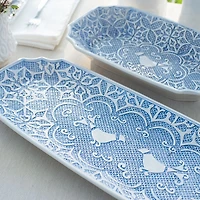 Uccello Blu Long Oval Platter