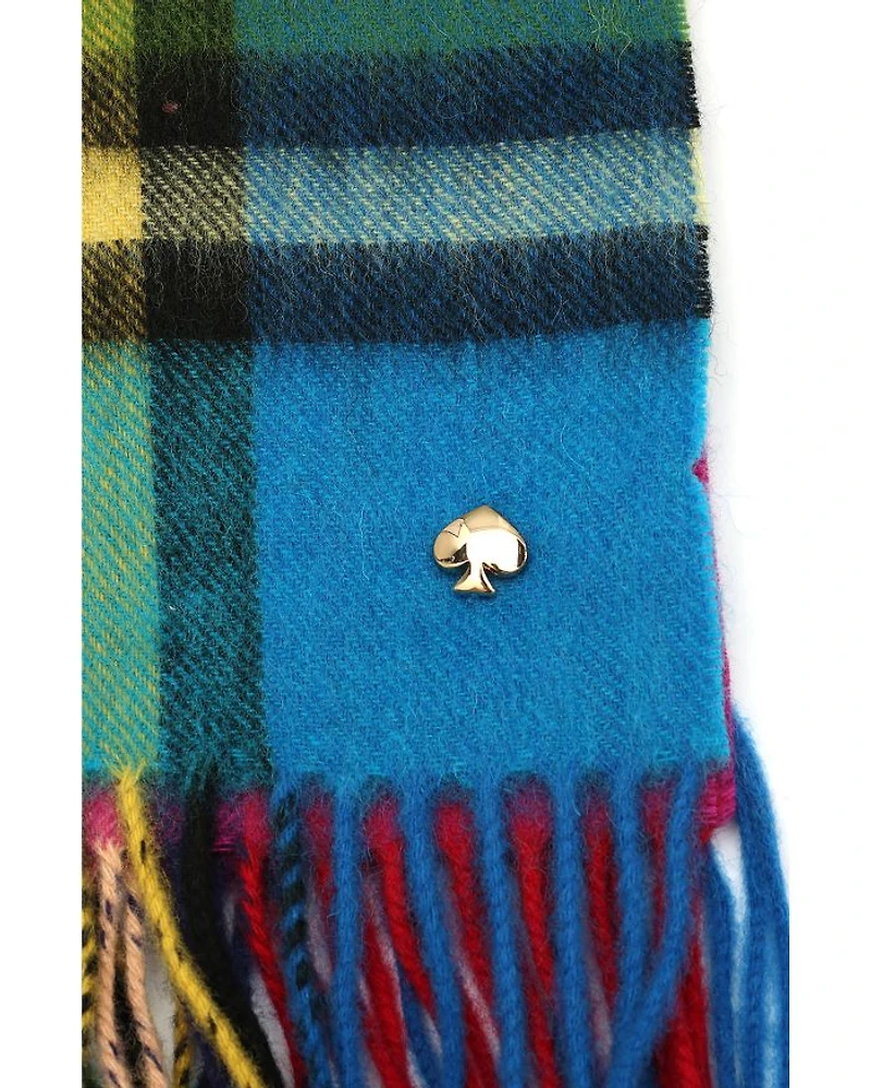 Plaid Mix Yarn Dye Wool Scarf