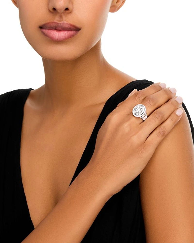 Diamond Cluster Ring in 14K White Gold, 2.35 tcw