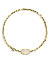 Kendra Scott Grayson Crushed Gemstone Charm Beaded Stretch Bracelet