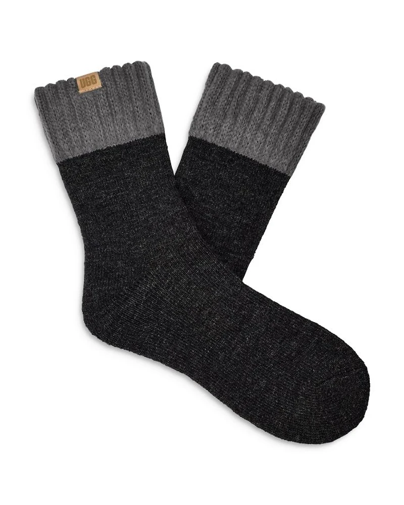 Camdyn Color Blocked Crew Socks