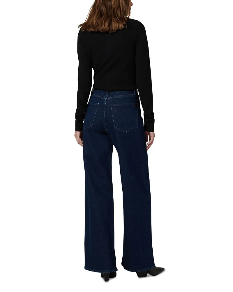 The Mia Petite Wide Leg High Rise Jeans Cinema