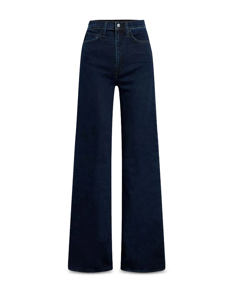 The Mia Petite Wide Leg High Rise Jeans Cinema
