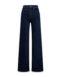 The Mia Petite Wide Leg High Rise Jeans Cinema