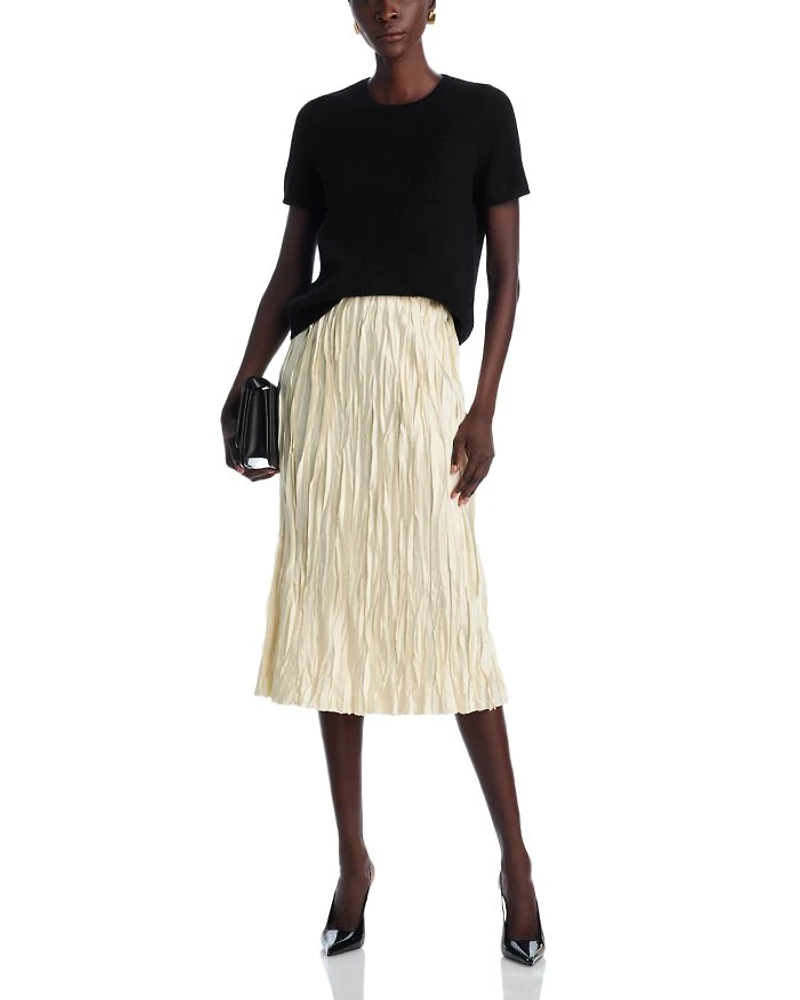 Short Sleeve Cashmere Shell Top - Exclusive