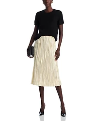 Short Sleeve Cashmere Shell Top - Exclusive