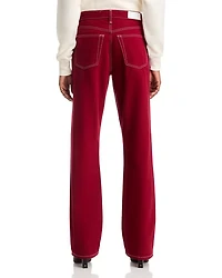 The Standard High Rise Straight Jeans Currant