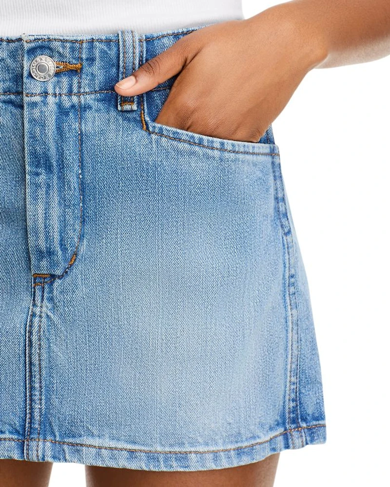 The Slacker Denim Mini Skirt