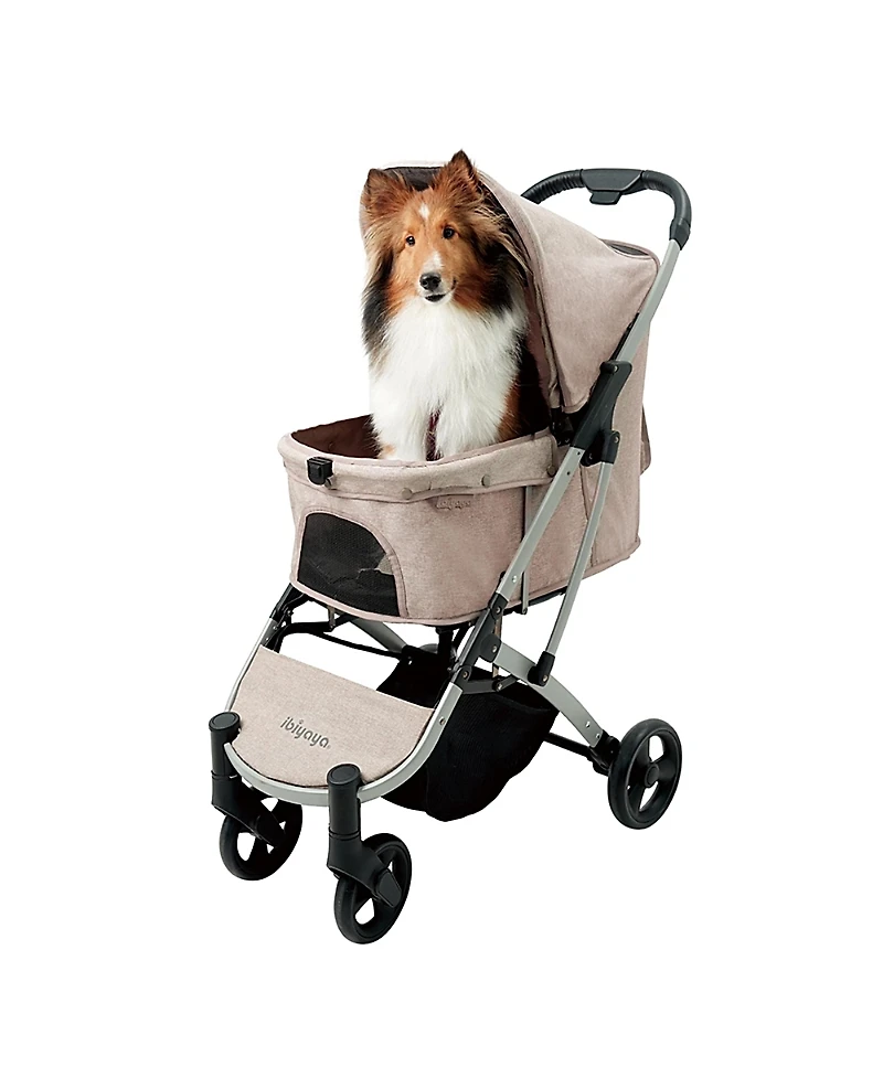ibiyaya Evolution Speedy Fold Pet Buggy, Best Foldable Dog-Cat Pet Stroller, 4-Wheel Medium Dog Buggy